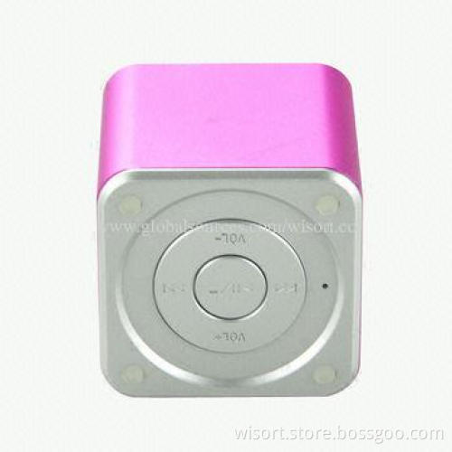Mini Bluetooth Professional Speaker with Cute Design, 52*52*52mm Dimensions
